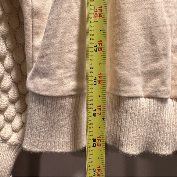 Anthropologie DOLAN Woman's Ivory Fringed Sweater in Cream Medium EUC - Picture 13 of 16